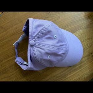 Lavender ball cap for big hair